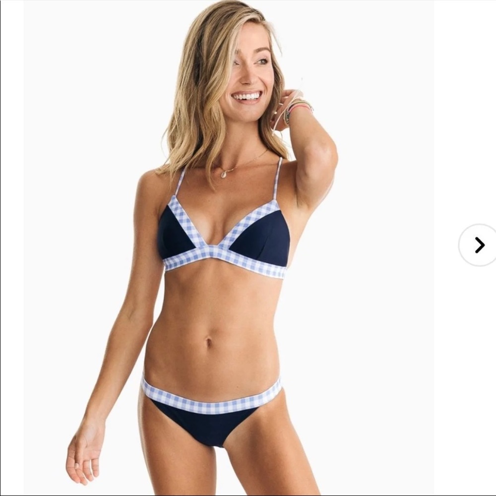 NWT 2Pc Southern Tide Oceanside Gingham Bikini Set